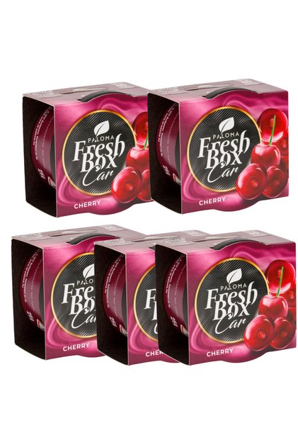 Set 5 Odorizante Auto Fresh Box – Cherry, 25g, miros intens până la 60 zile