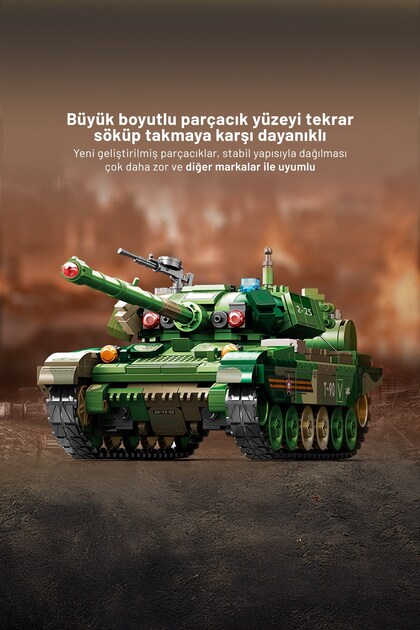 Sembo Block T-90 Ana Muharebe Tankı Yapı Bloğu Seti 765 Parça