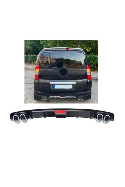 PEUGEOT BİPPER UYUMLU BODY KİT DİFÜZÖR 4 ÇIKIŞ SİYAH YUVARLAK