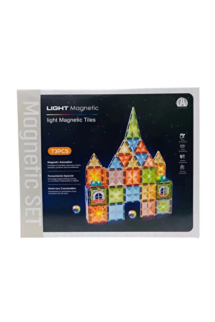 NEWBRENDHOME Öğretici Eğitici Oyuncaklar Magnetic Tiles Light