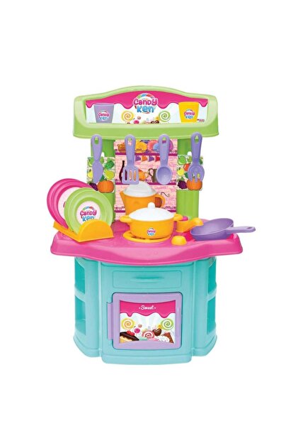 SPOR35 Eğitici Oyuncaklar Candy & Ken Şef Mutfak Set Kız Erkek