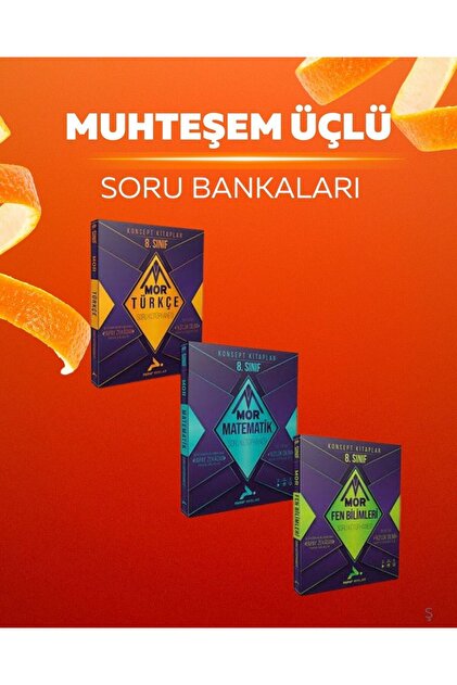 mrtf39本 Paraf Yayınları PARAF MOR 💜 8.SINIF MATEMATİK FEN BİLİMLERİ