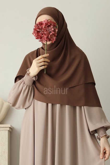 Elif Large Size Scarf 120X120 Camel