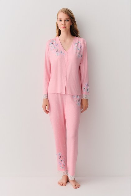 Jane Shirt Collar Pajama Set