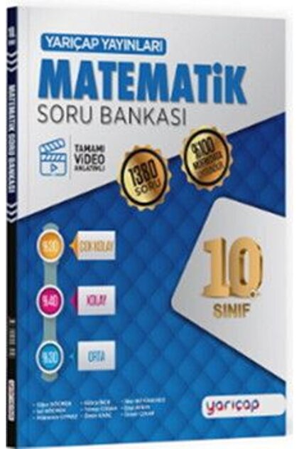 YarıÇap Yayınları 10. Sınıf Matematik Soru Bankası