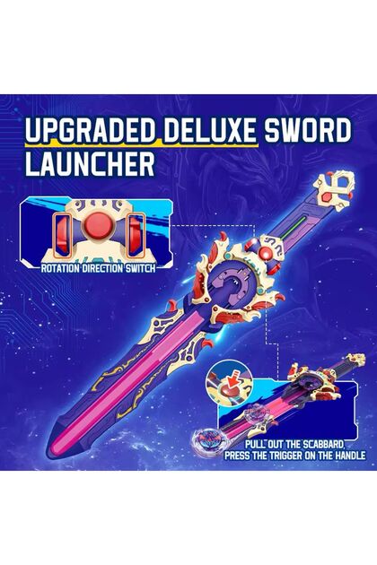 scntoys Infinity Nado Skylord Deluxe Pack Kılıç Fırlatıcı ve Metal