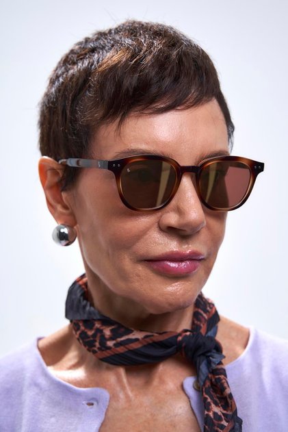Nova Vintage Leopard Gold Mirror Sunglasses