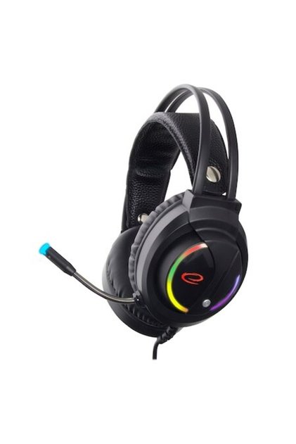 Геймърски слушалки Esperanza EGH470 NIGHTSHADE, RGB LED осветление, микрофон (черни)