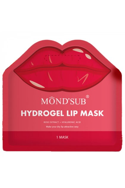 Mască de buze hidrogel cu extract de trandafir și acid hialuronic