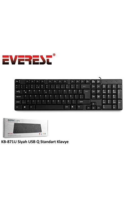 Everest Kb-871u Siyah Usb Q Standart Klavye Fiyatı, Yorumları