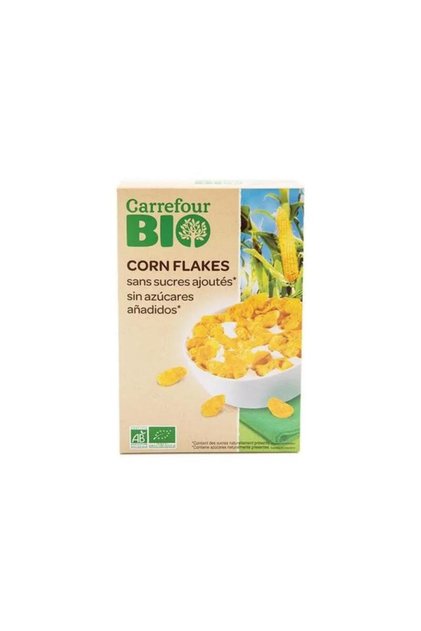 Fulgi de porumb fara zahar Carrefour Bio 500 g