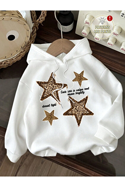 Revasser Unisex Erkek/Kadın LEOPAR YILDIZ Renkli Özel Baskılı