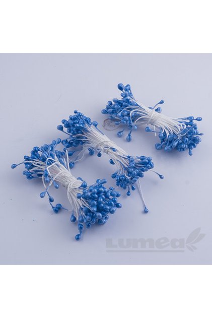 Stamine culoare albastru inchis 3mm, 240 buc. -