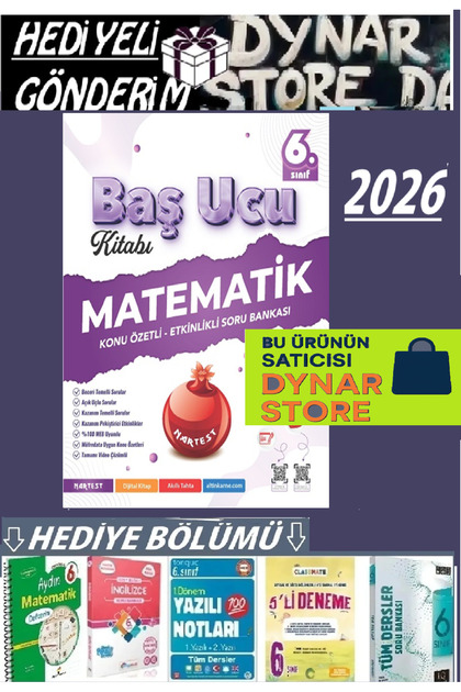 Nartest Yayınları 6. Sınıf Matematik Baş Ucu Kitabı Maarif Modeli