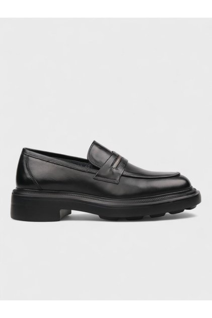 Men's winter casual shoes with 5cm sole - 146 13303-25 - black