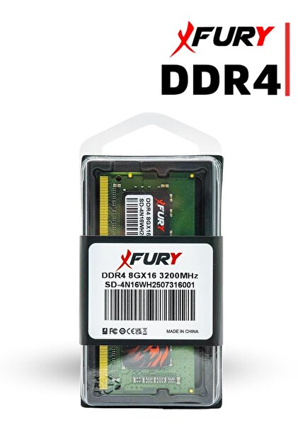 FURY E-SPORT DDR4 8Gb 3200 Mhz Notebook Ram Bellek 1x8GB - Fiyatı