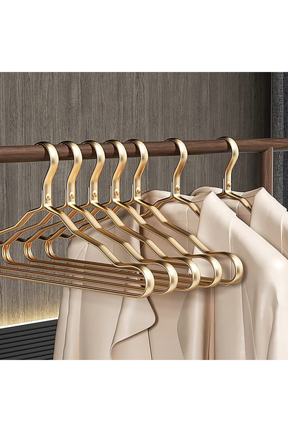 Versatile Metal Clothes Hanger –(10-Pack) Durable & Space-Saving Design for Organizing Clothing & Wardrobes (10-Pack)