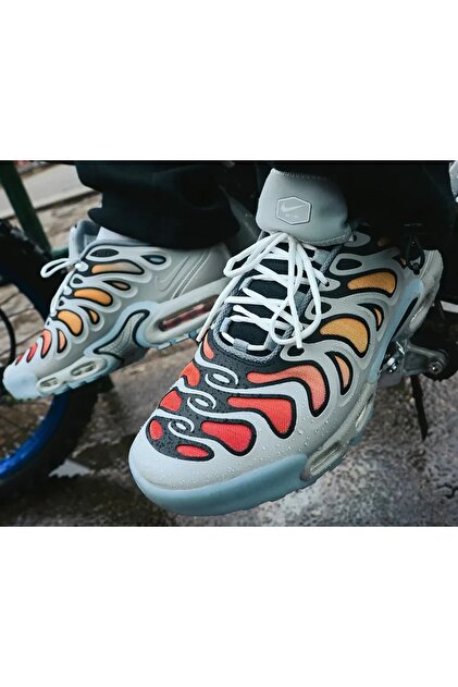 Nike TN Air Max Plus Drift Grey Sunset erkek gri spor ayakkabı