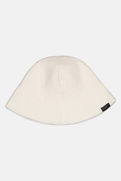 Men Embroidered Logo Bucket Hat, White