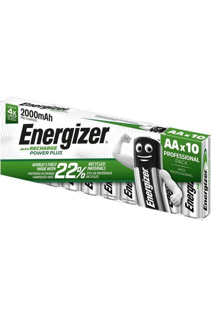 Set 10 acumulatori reincarcabili, preincarcati, Energizer, tip AA, POWER PLUS R6 2000mAh