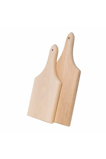 Set 2 bucati tocator cu maner din lemn de fag, grosime 20mm EXT6070