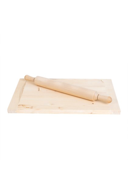 Placă de modelat aluat din lemn, 30x41cm + sucitor 45cm EXT9870