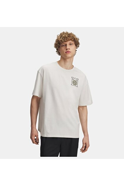 Under Armour Erkek UA Heavyweight Oversize Hoops Courtside T-Shirt
