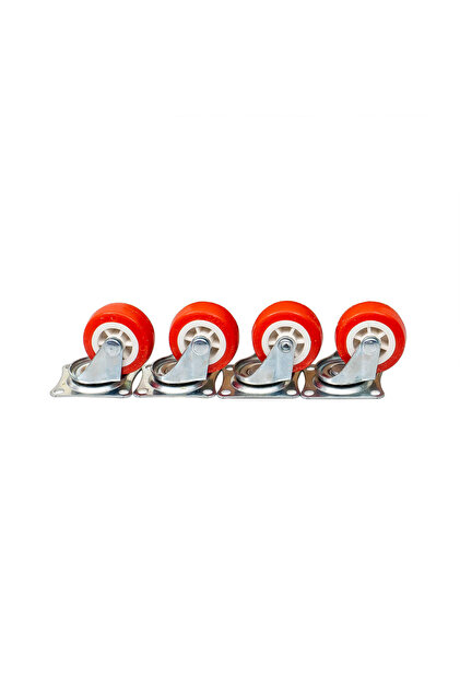 Set 4 roți pivotante, rolă de cauciuc, 1,25 inci, / ZTS 8137 ZTS8137