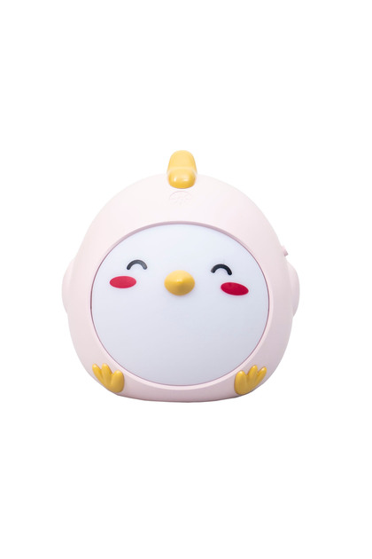 Lampă de noapte pentru copii, 3 tipuri de lumină, putere 4,2 W, tactilă, USB, model Chick, roz ZTS8237