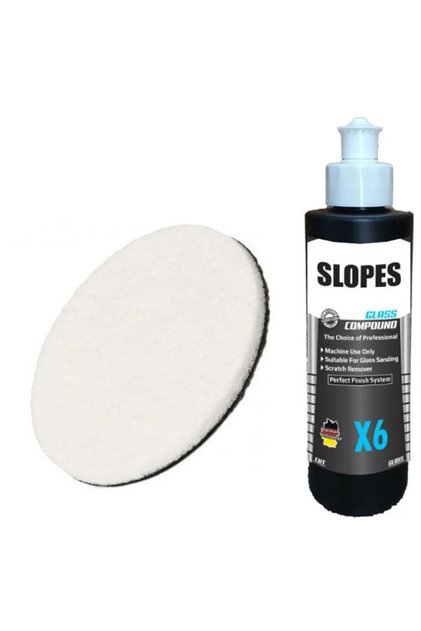 X6 Glass Compound Çizik Giderici Cam Pastası 250ml. Keçe Seti
