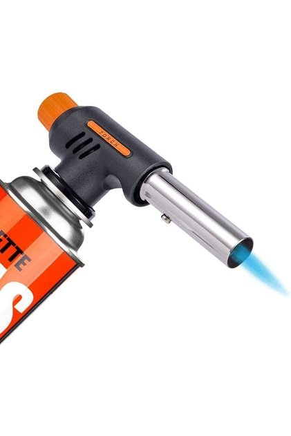 High Flame Torch Gun | Charcoal Lighter Flame Gun - Adjustable Flame Butane Gas Torch with
