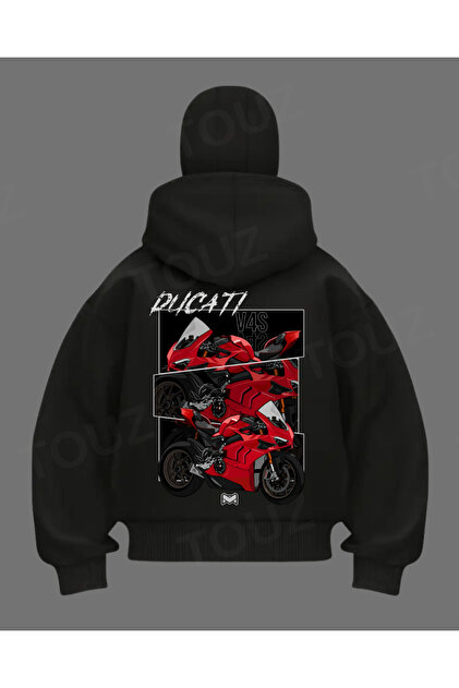 Le Savu Kawasaki Ninja Baskılı Unisex Kar Maskeli Kapüşonlu
