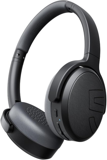 Space Lite Over-Ear Hybrid Active Noise Cancelling Headphones, Bluetooth 5.4 Foldable Wireless Headset, 45.5H Playtime, 30mm Drivers On Ear Headphones with Spatial Audio, Quick charge