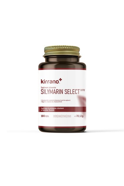 Silymarin Select, pentru protecția și detoxifierea ficatului, 180 capsule vegetale