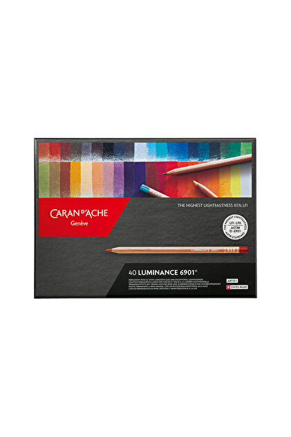 Caran d'Ache Luminance Kuru Boya Kalem 40 Renkli Set Fiyatı