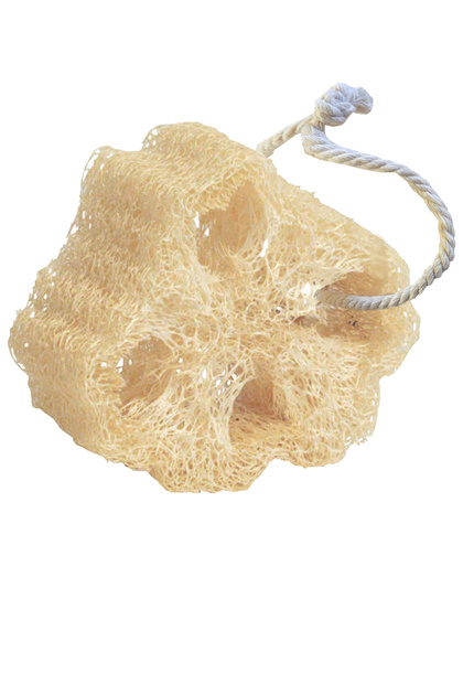 Pumpkin Fiber Dish Sponge Bath Scrubber Thick Large Piece Loofah Sponge Drawstring Natural Pumpkin Scrubber