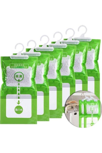 6-Piece Hangable Moisture Absorbing Bags
