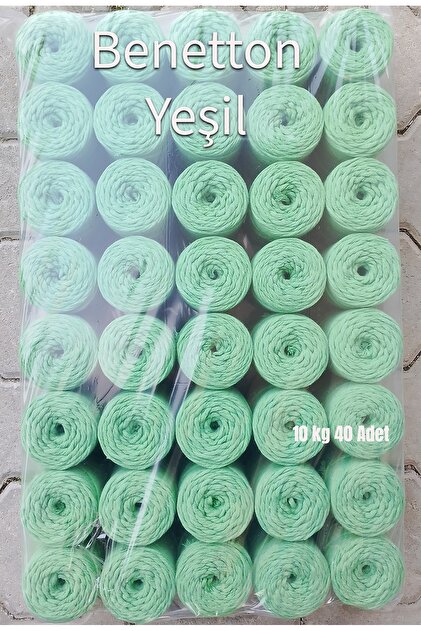 Taranabilir makrome 10 kg 250 gr 40 Adet Benet. Yeşil