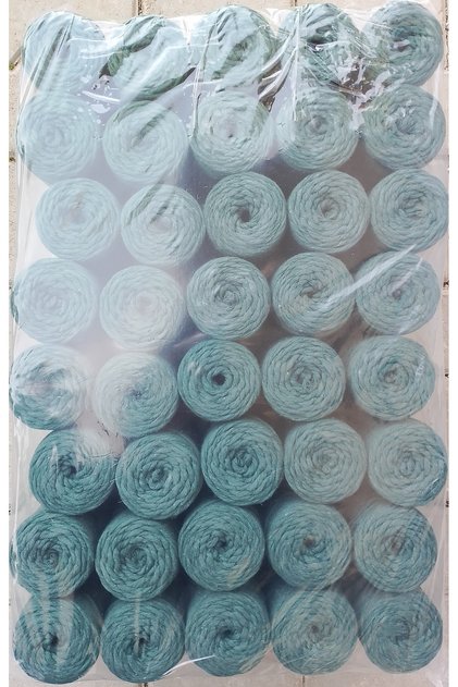 Peelable Macrame 10 kg 250 Gr 40 Pieces Nefti Green