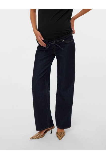 Umstandsjeans mit weitem Bein Weiter Beinschnitt Jeans