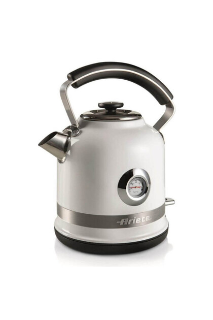 Fierbător electric MODERNA 2854/01, 2000W, 1,7 l, Termometru, Bază 360, Filtru detașabil, Alb