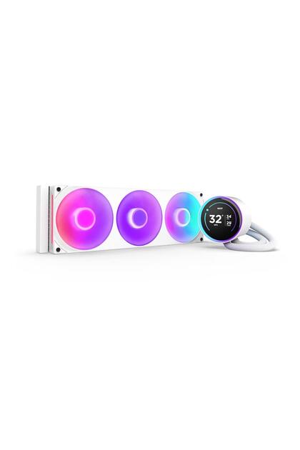Nzxt Kraken Elite RGB Beyaz IPS LCD 360 mm Intel-AMD Uyumlu Sıvı