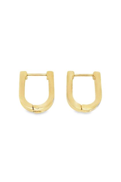 Cercei Placati cu Aur Huggie Hoops Ovali