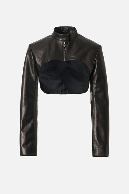 Bellini Women's Real Leather Coat Black