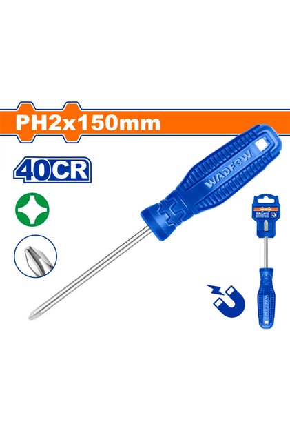 مفك يد أزرق مربع PH2 × 150مم – WSD4226