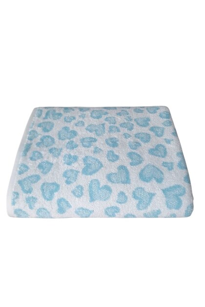 Eko Heart Banyo Havlusu- 90x140 cm- Mint
