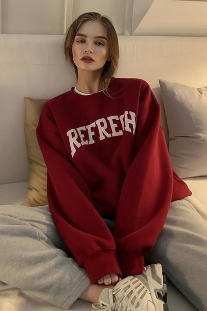 Cotton Refresh Printed Hooded Sweatshirt