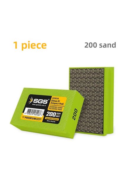 Wet and Dry Diamond Hand Sanding Pad - 200 Grit - 1 Piece
