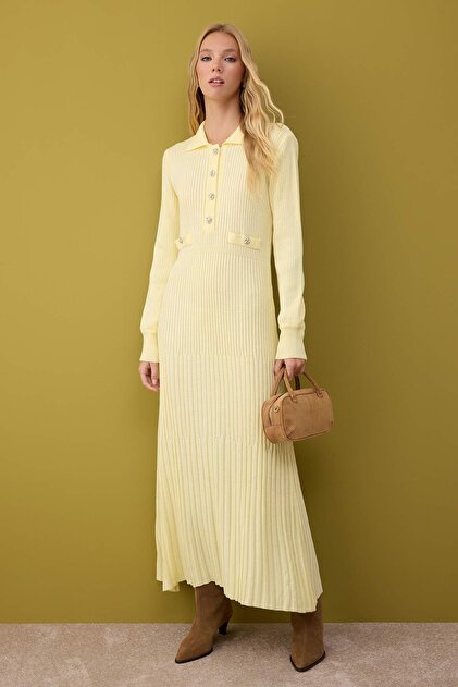 strapless open back dress Bernice Ribbed Midaxi Dress