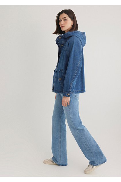 Hooded Indigo Jacket 1110557 -18790